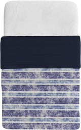 Couverture d'été basique, microfibre, rayures jeans, 200X240Cm Quilts et couettes Naty Shop