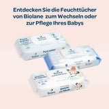 BIOLANE - Lingettes humides bébé, visage et mains - Lingettes nettoyantes extra douces pour l'hygiène - Lingettes humides bébé dès la naissance - Sans alcool - 12 x 64 lingettes (768 lingettes)