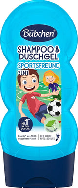 Bübchen Sportsfriend 2In1, Shampoing et gel douche, 230 ml Douche et bain Naty Shop