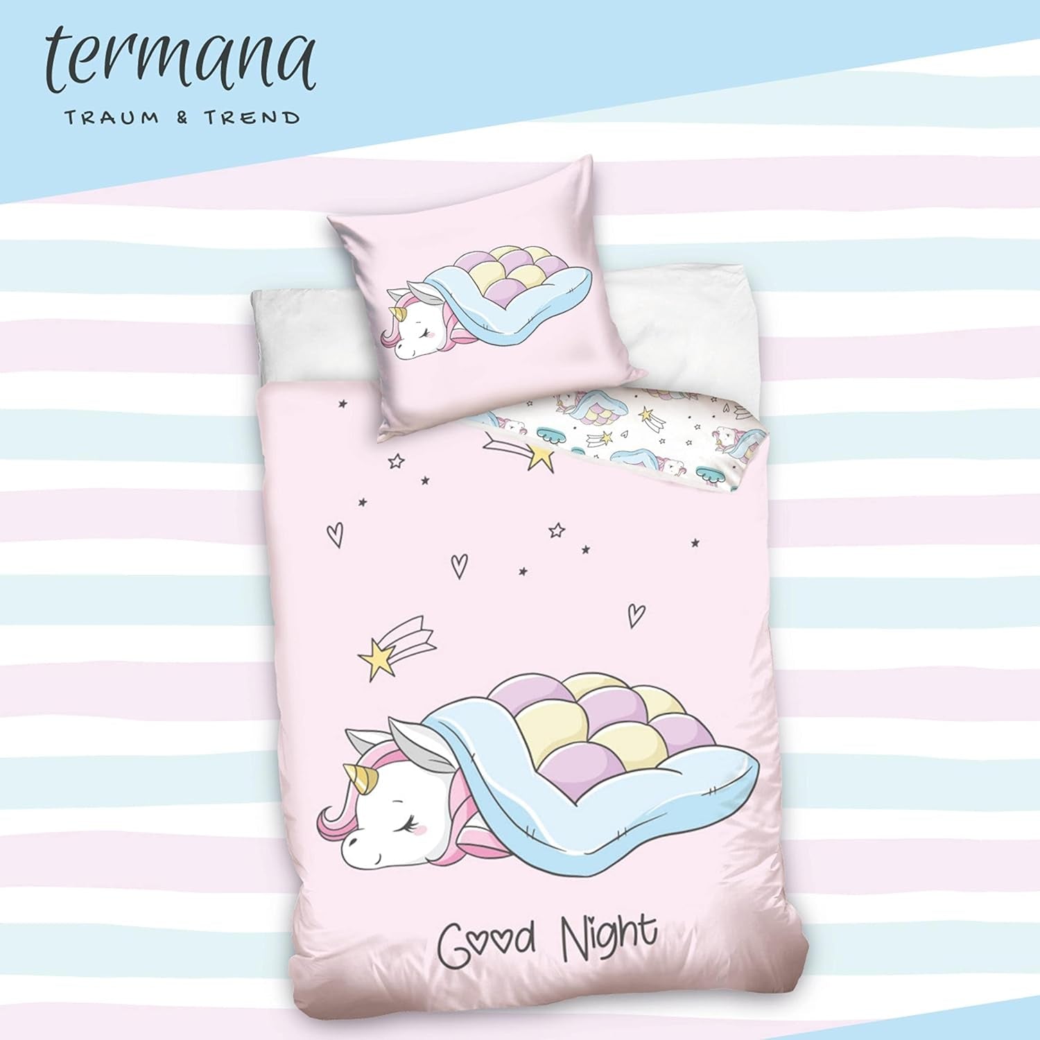 Linge de lit Licorne, Termana, pour ados Linge de lit - enfant Naty Shop