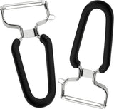 Lurch Éplucheur économique Éplucheur de pommes de terre en acier inoxydable avec tête de lame Éplucheur mobile Naty Shop 2Er Set