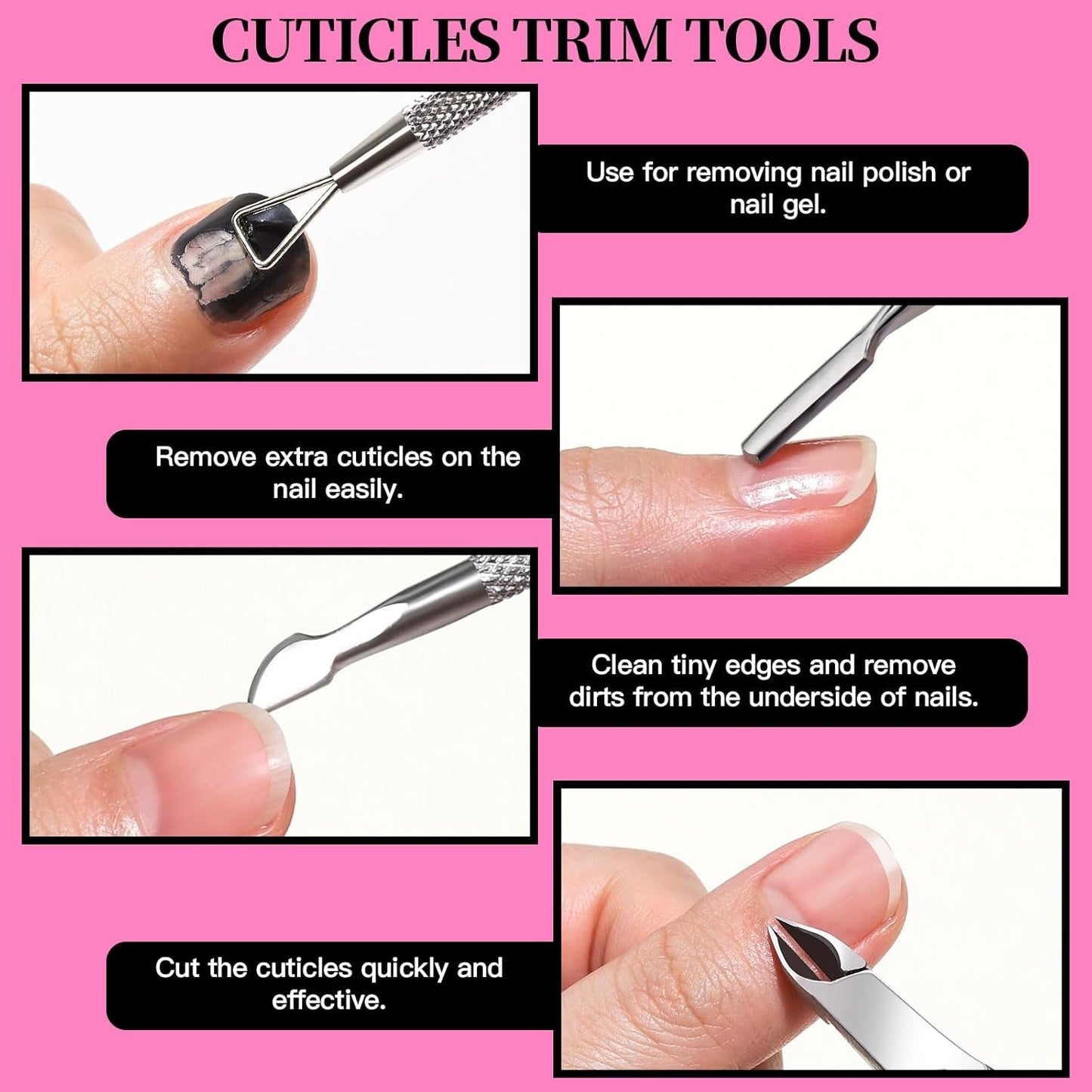 FANDAMEI Kit de Manucure, Buffer Für Gelnägel, Nagelfeile 100/180, Nagelfeilen Für Gelnägel, Nagelhautschieber, Buffer Für Gelnägel, Feilen Für Gelnägel, Nagelzange, Nagelfeilen Set, Maniküre & Pedicure Set