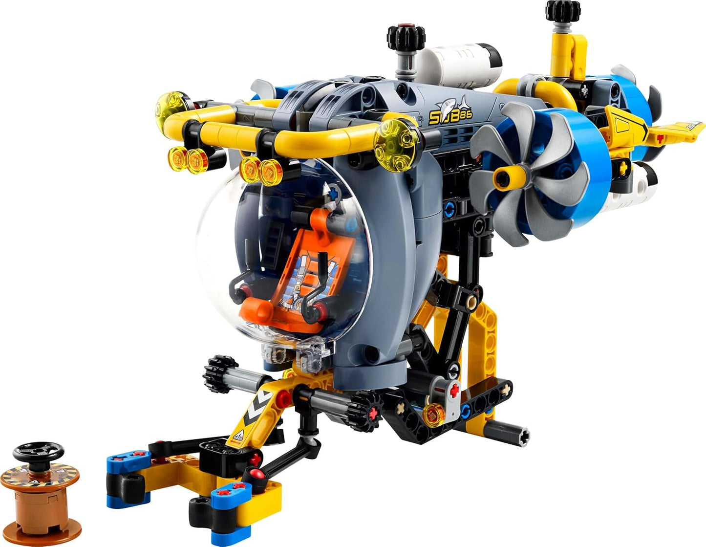 LEGO Technic Deep Sea Explorer Jouet de construction sous-marin pour enfants de 9 ans, garçons et filles, idées de cadeaux d'anniversaire créatives, véhicule à construire avec hélices rotatives 42201 Ensembles de construction Besuche den LEGO-Store