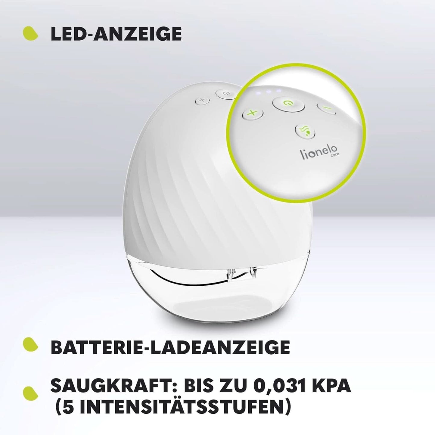 Tire-lait électrique LIONELO Fidi Free 2, mode massage, 5 niveaux d'intensité Accessoires Alimentation et Allaitement Bebe Naty Shop