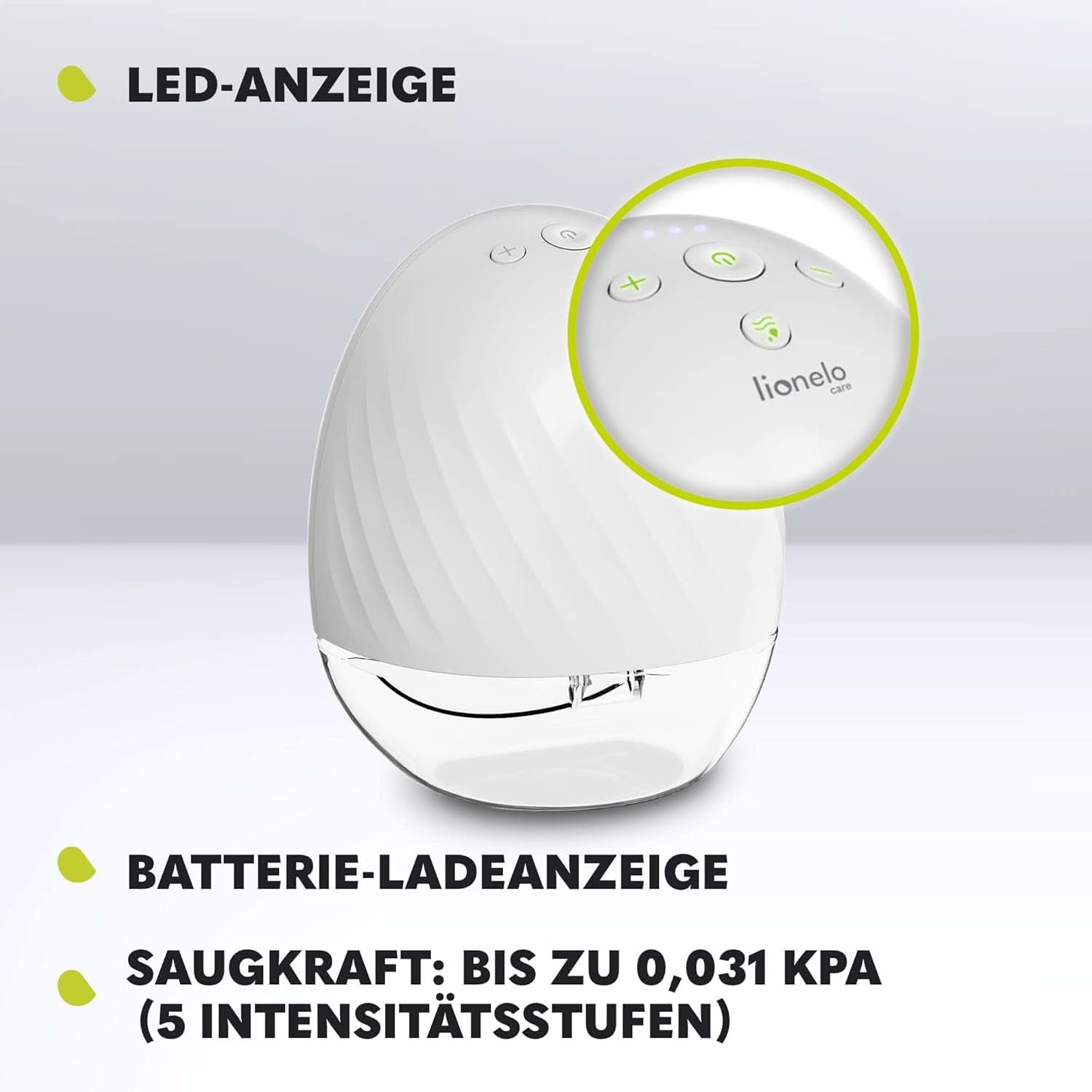 Tire-lait électrique LIONELO Fidi Free 2, mode massage, 5 niveaux d'intensité Accessoires Alimentation et Allaitement Bebe Naty Shop
