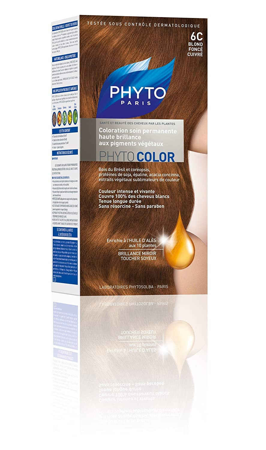 Coloration permanente, 5.3 Châtain Clair Doré Coloration Naty Boutique N°6C : Biondo Foncé Cuivré