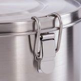 Tatonka Food Bowl - Récipient / bol alimentaire en acier inoxydable - Avec couvercle, clips de fixation et échelle de volume - Volume 0,5L / 0,75L / 1L Boîtes de conservation alimentaire Naty Shop