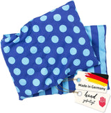 Oreiller en noyaux de cerise Passe au micro-ondes et au four - Bleu avec rayures et pois I Fait à la main I Fabriqué en Allemagne I Env. 20 X 60Cm I Coton Oeko-Tex I Oreiller nuque Oreillers orthopédiques cervicaux Naty Shop Titre par défaut