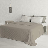 Linge de lit italien couette d'été CHIC, microfibre, DOUBLE 250X250Cm, marron Couettes et couettes Naty Shop