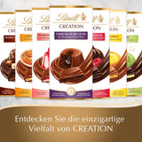 Lindt Chocolate Creation Panna Cotta à la framboise, cadeau chocolaté, barre de chocolat, 150 g (paquet de 5)