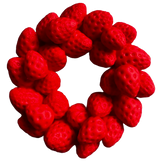 Décoration comestible en pâte à sucre, Décorations en Pâte à Sucre Couronne de Fraises Naty Shop
