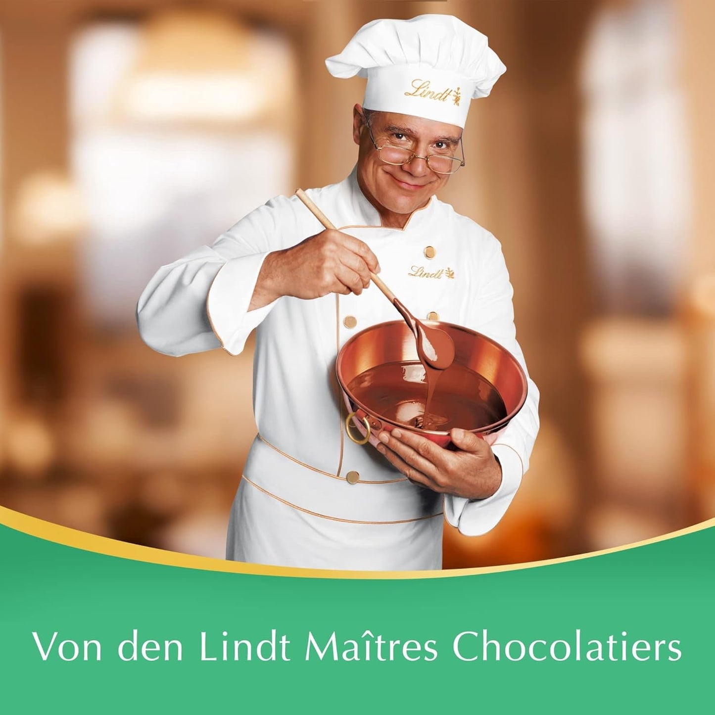 Boules de chocolat LINDOR | Sac refermable de 1 kg | env. 80 boules de chocolat au lait fourrées à la menthe | Emballage en vrac et boules de chocolat au caramel salé LINDOR