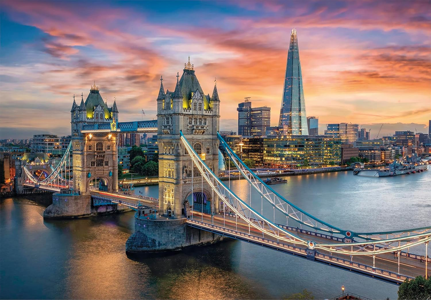 Clementoni - 31694 Collection - London Twilight, Puzzle 1500 pièces pour adultes et enfants à partir de 10 ans, jeu d'adresse pour toute la famille Puzzle Naty Shop