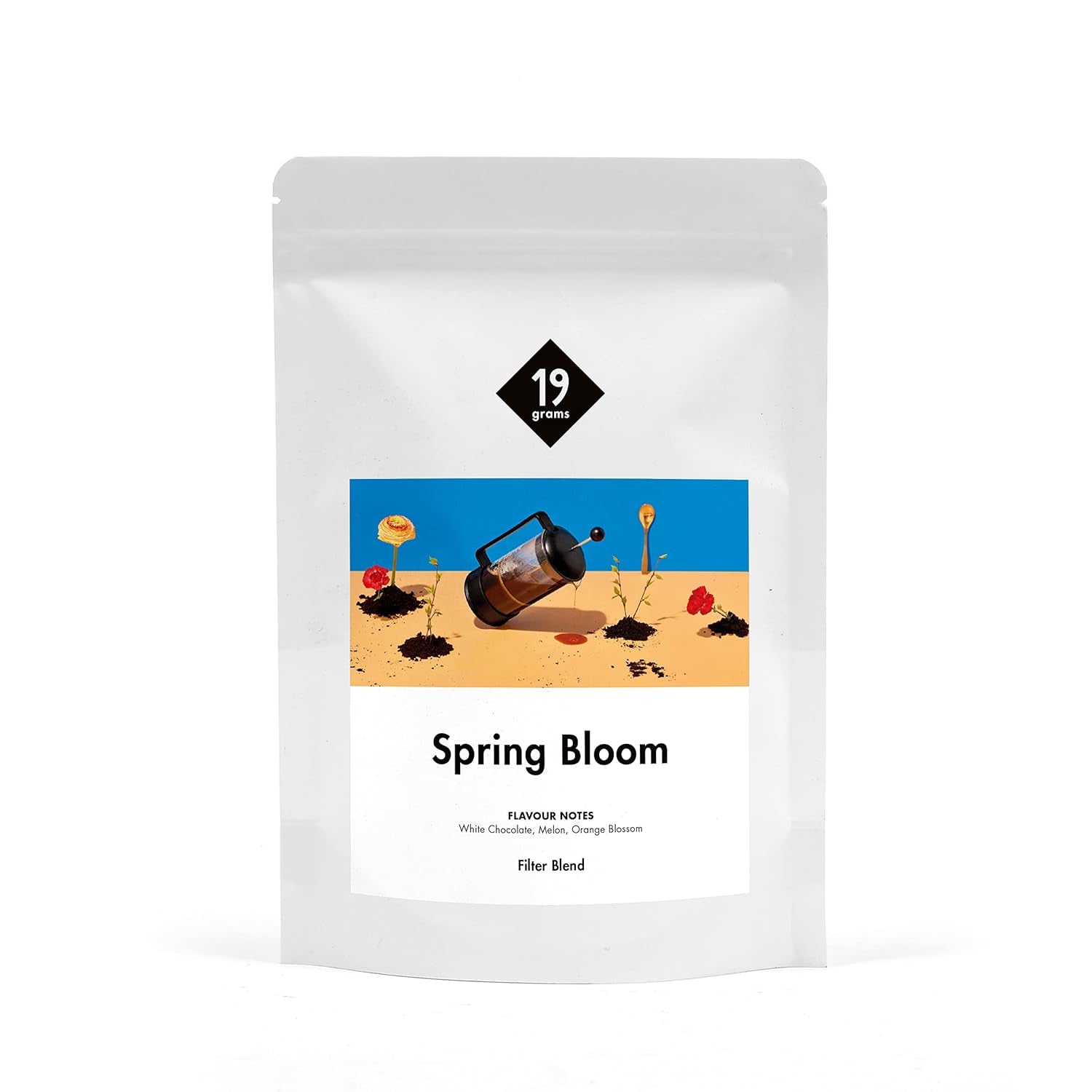 Filtre de floraison printanière | 250 g de céréales complètes | équitable et durable | fraîchement frit | café en grains 100% Arabica | café spécial | 19 grammes de café torréfacteur…