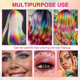 Teinture capillaire temporaire pour enfants, 5 couleurs, Mascara lavable, craie pour Salon de coiffure, boutique Naty