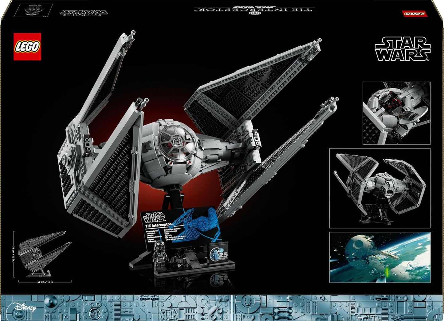 LEGO Star Wars Tie Interceptor Ultimate Collector Series Ensemble de construction créatif pour adultes Starfighter Brick Model Fan Gift Collectible Ucs Set 75382 Jeux de construction Besuche den LEGO-Store