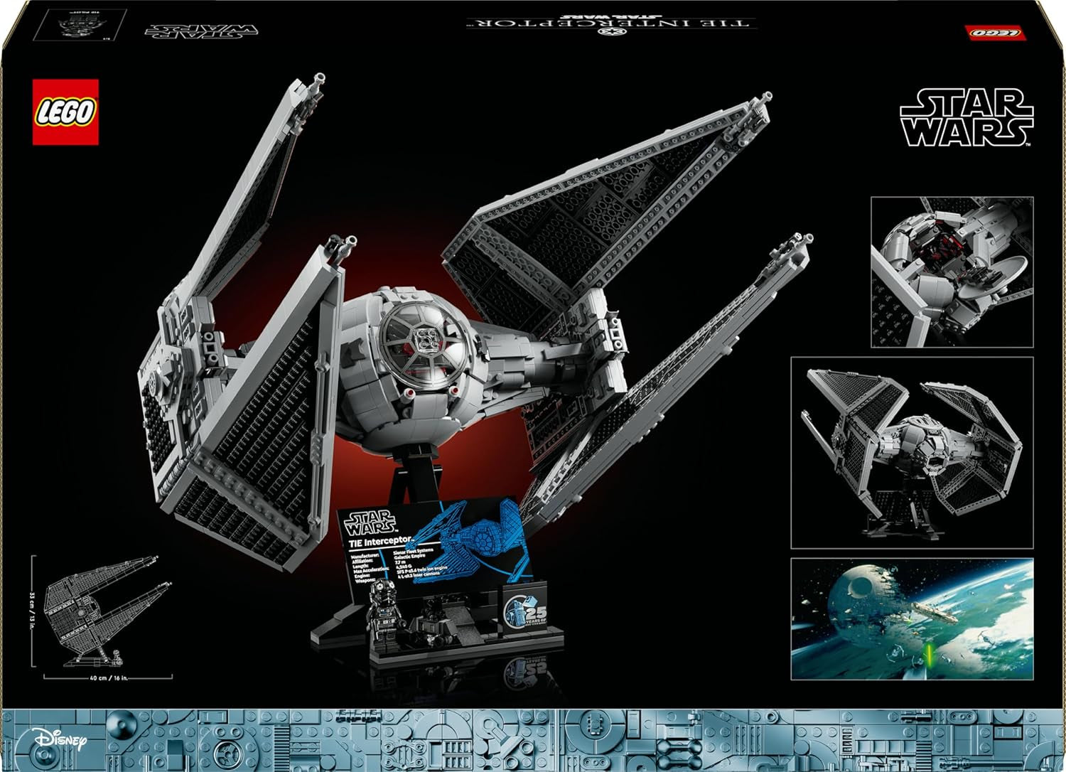 LEGO Star Wars Tie Interceptor Ultimate Collector Series Ensemble de construction créatif pour adultes Starfighter Brick Model Fan Gift Collectible Ucs Set 75382 Jeux de construction Besuche den LEGO-Store