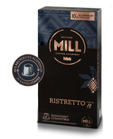 Kaffeekapseln Ristretto, 100 Kapseln für Kapselmaschinen (10x10), 80% d'aluminium recyclé dans Kapselkörper
