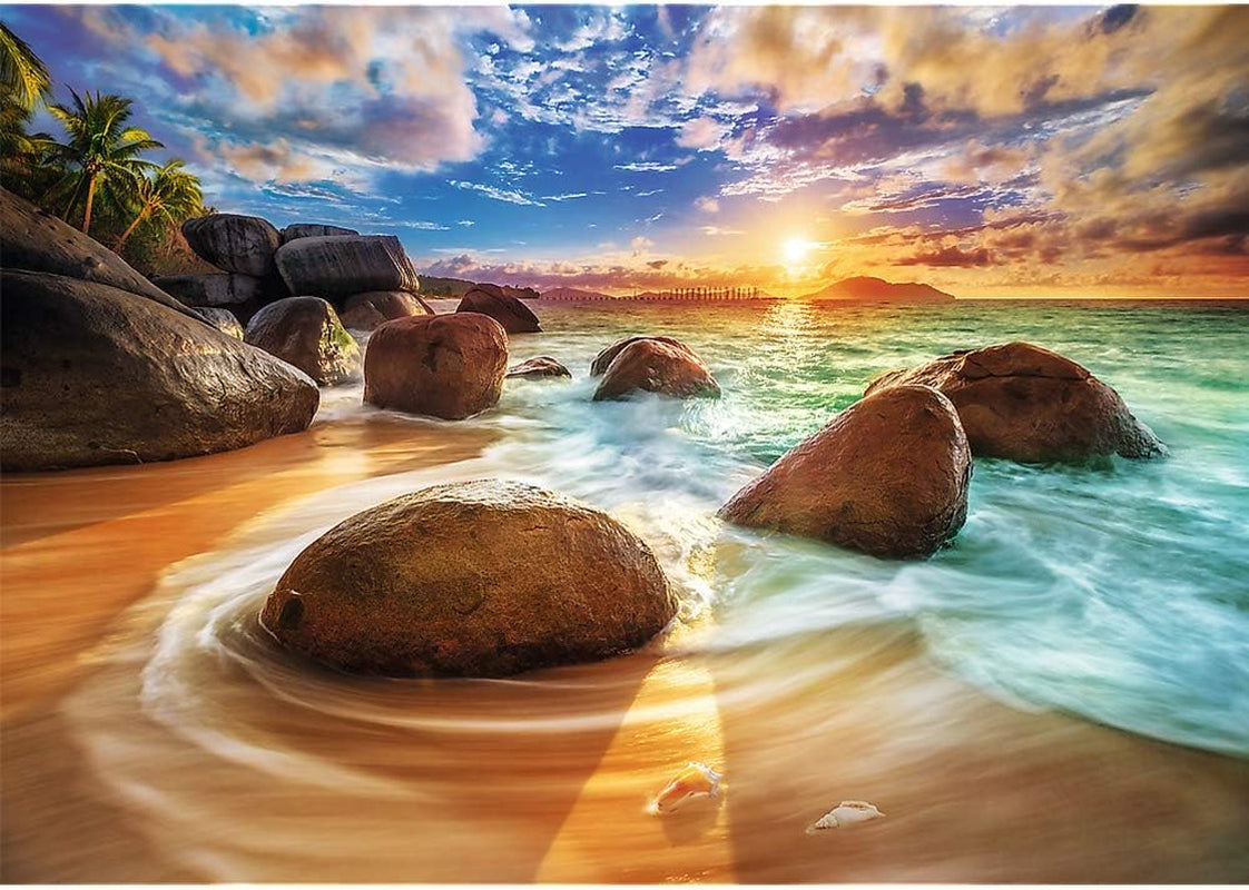 Trefl TR10461 Samudra Beach, Inde Puzzle 1000 pièces de qualité supérieure pour adultes et enfants de 12 ans et plus, puzzle coloré Naty Shop
