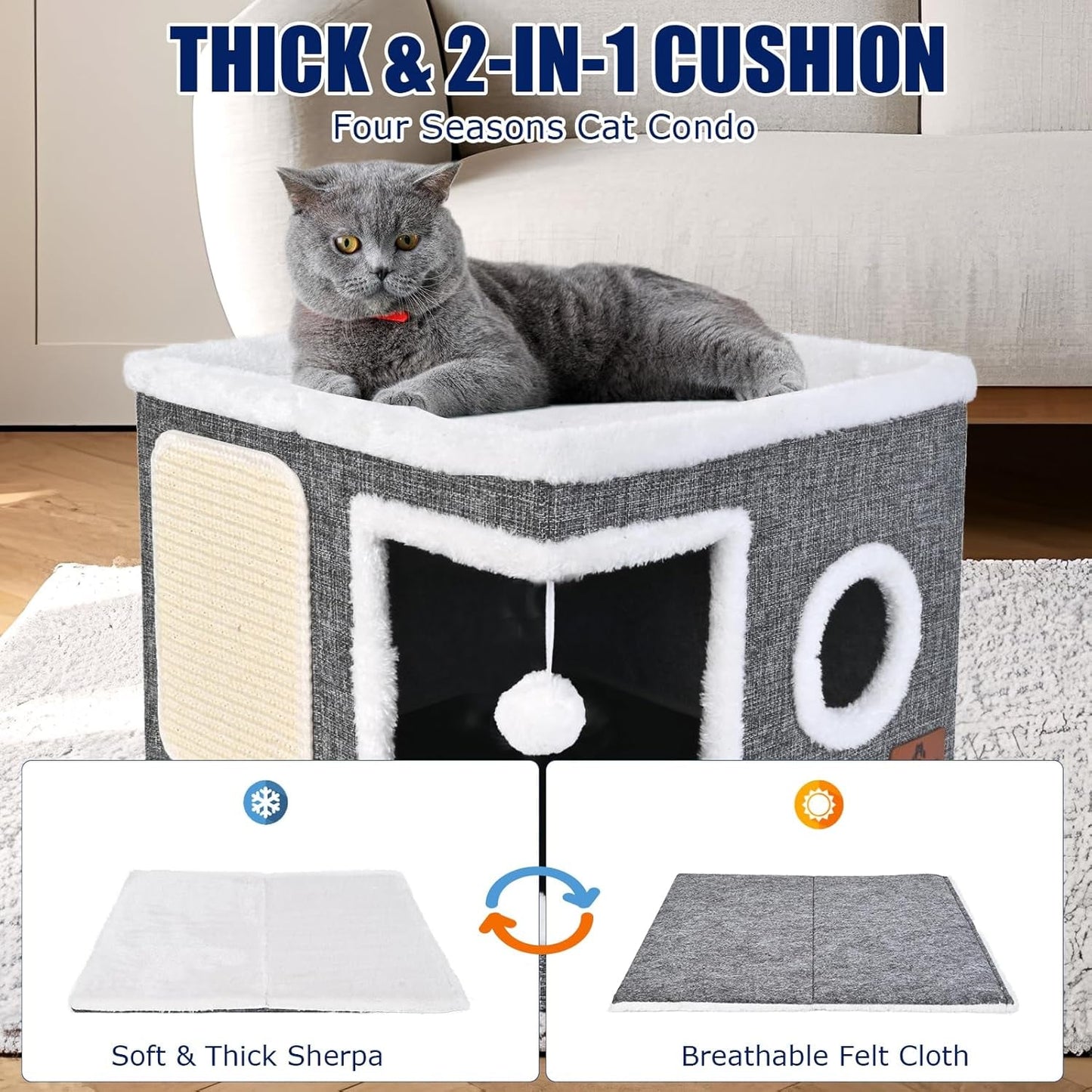 Couvertures et meubles, Animaux, Grottes et maisons, Chats, Lits pour chats, Chats - lits, matelas