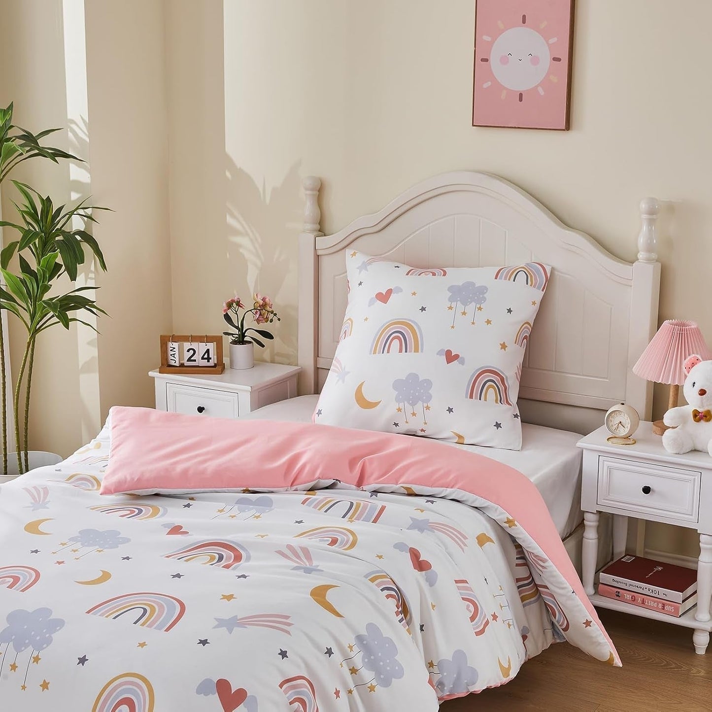 Linge de lit enfant, Arc-en-ciel, microfibre Linge de lit - enfant Naty Shop