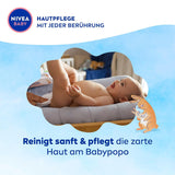 NIVEA BABY Lingettes humides Soft & Cream pour bébé (4 x 57 pièces)