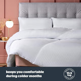 Couette Silentnight Hotel Collection pour lit double, 13,5 TOG, blanc, microfibre, blanc, lit simple 135 X 200Cm Couettes et couettes Naty Shop