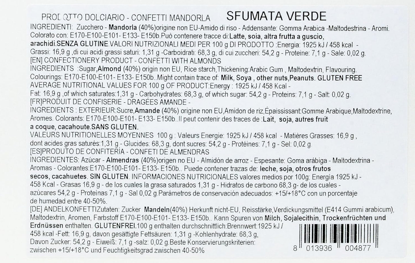 Amandes classiques aux oignons verts, 1 pièce