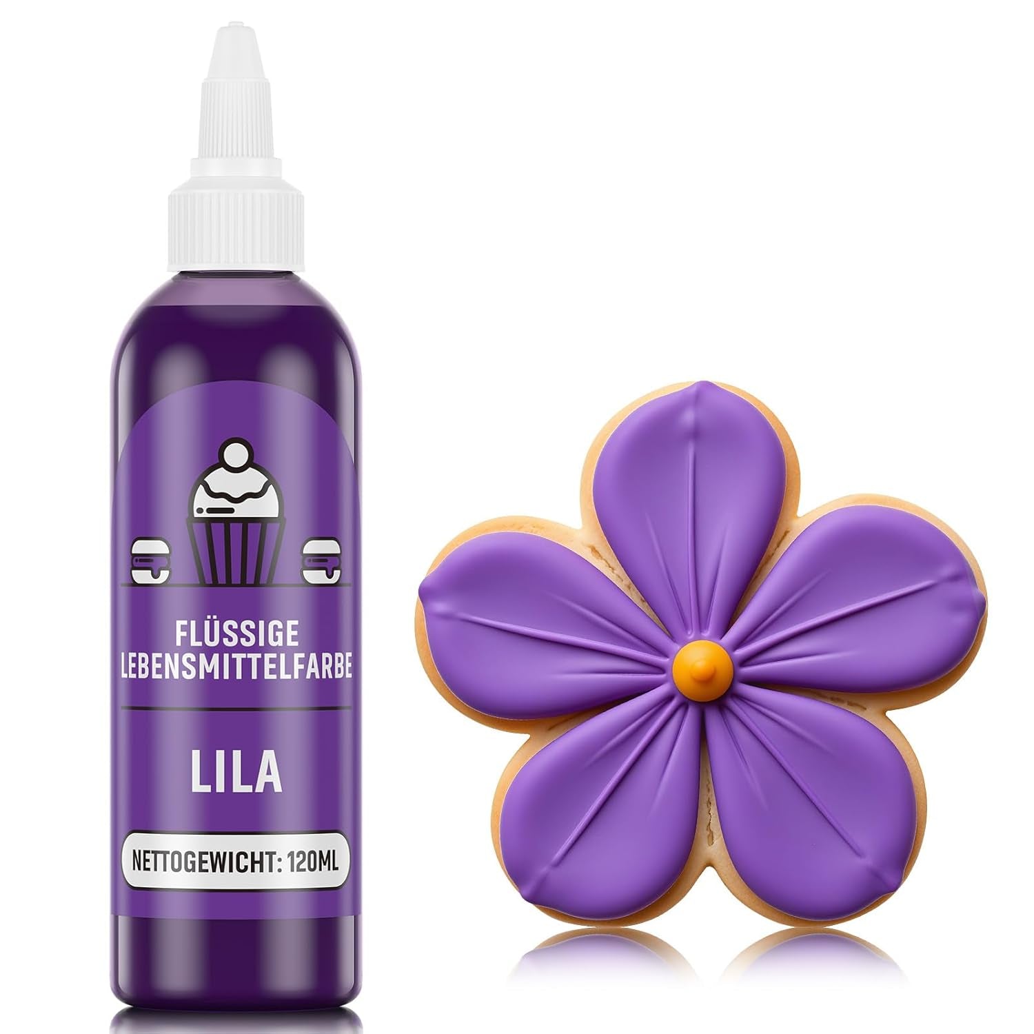 Colorant alimentaire rouge 120 ml, colorant alimentaire liquide très concentré et sans sucre pour pâtisserie, gâteaux, macarons, glaçages, fondants, biscuits, beignets