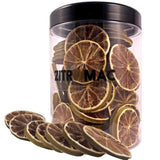 90g de tranches de citron séchées|fruits secs pour la décoration de cocktails|citrons séchés pour la décoration de Noël, pâtisserie, boissons, gin, vin chaud, thé|citrons de qualité 100% naturels sans sucre Naty Shop produits déshydratés 90,0 grammes