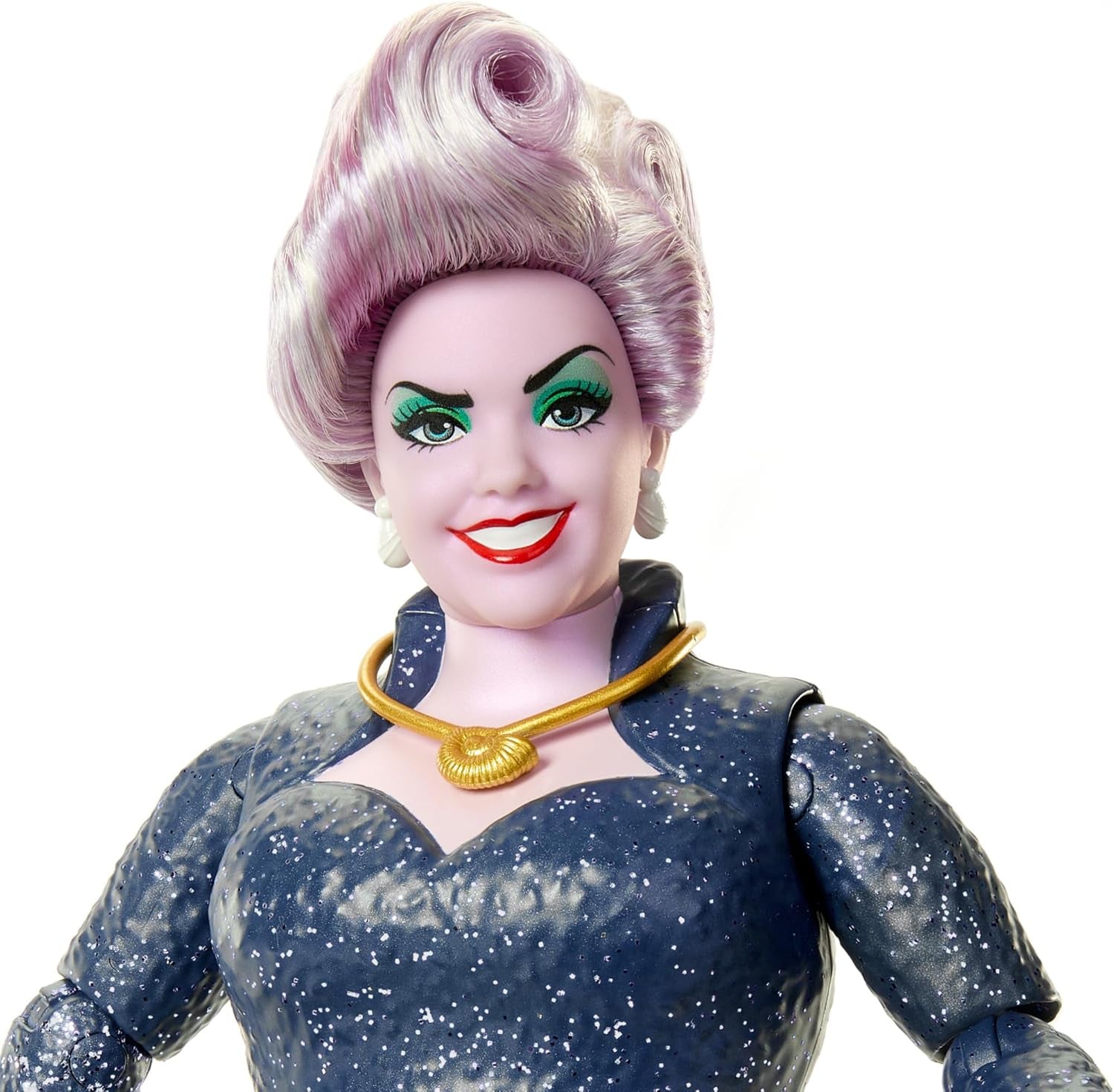 Mattel DISNEY Ariel, Sirène - Ursula avec tentacules, collier amovible et coiffure lavande pour un plaisir de coiffure sans fin, convient aux enfants à partir de 3 ans, HLX12 Naty Shop Dolls
