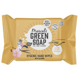 Paquet de 60 lingettes humides pour les mains au savon vert Marcel's - Vanille et fleur de cerisier - À base de plantes - Biologique