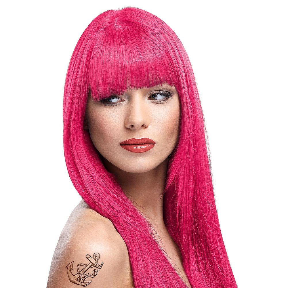 Directions coloration semi-permanente 88ml - Teinture capillaire Orange Fluorescent Naty Shop Rose 88 Ml (1 paquet)