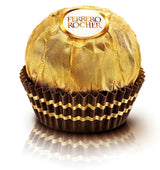Ferrero Rocher - Pralines Spécialité Croquantes et Crémeuses aux Noisettes - Cadeau de Saint Valentin pour Elle et Lui - 16 Paquets de 4 Pralines Individuelles