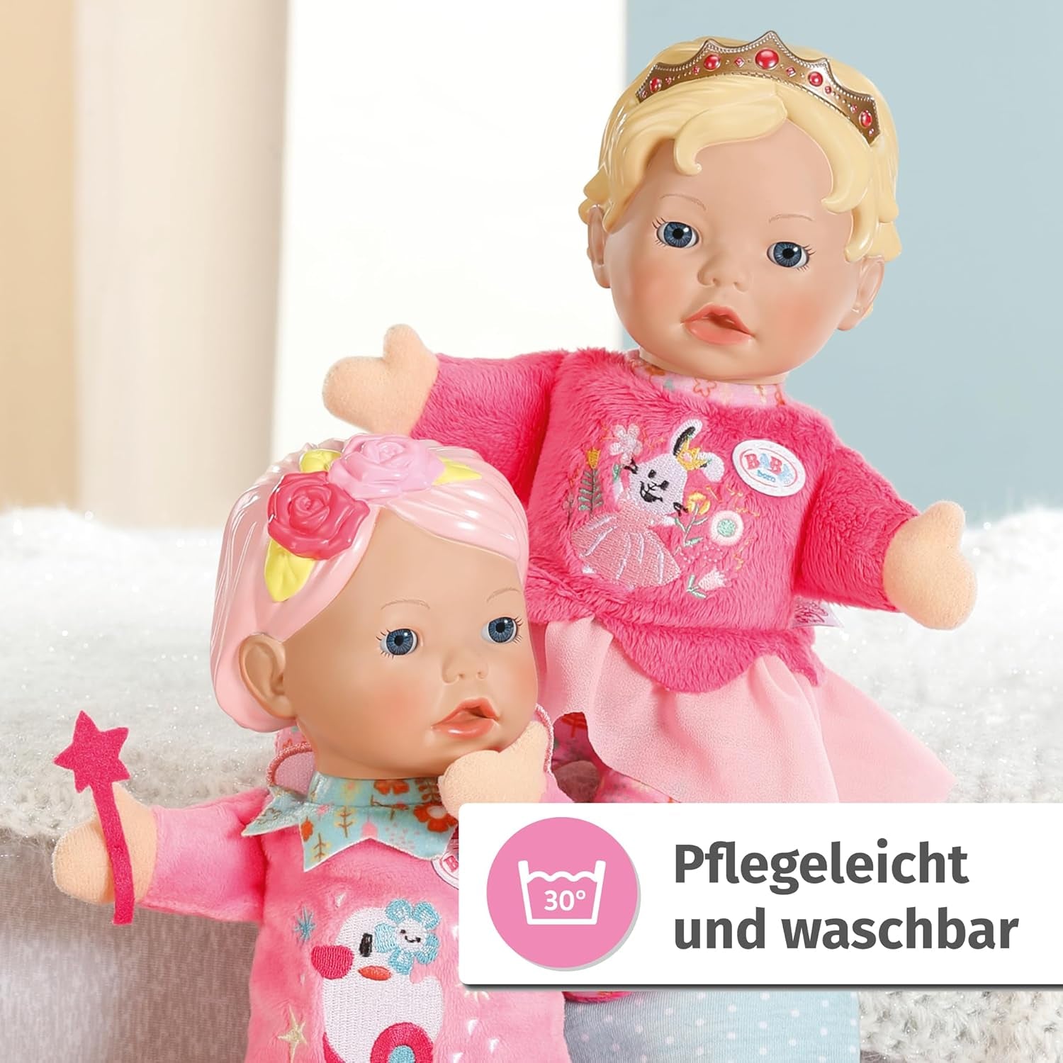 BABY born for babies Fee Poupée au corps souple avec poches pour les doigts dans les bras Marionnette à main de 26 cm de haut 834695 Zapf Creation