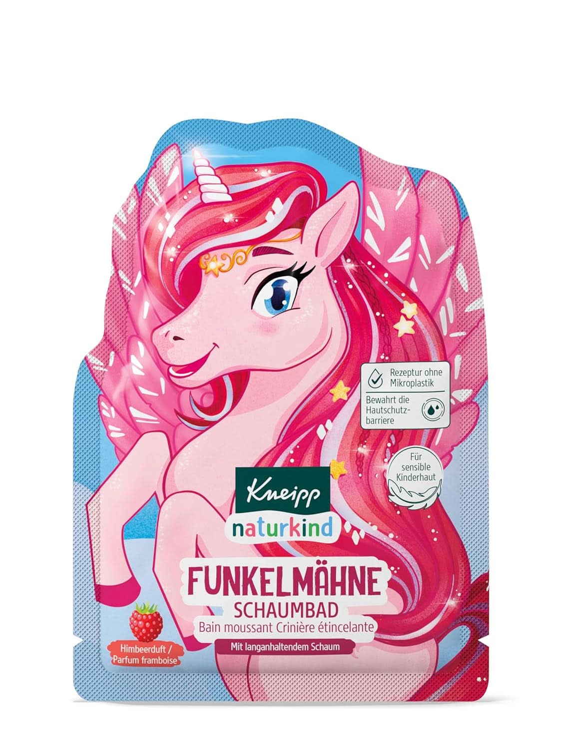 Kneipp Naturkind, additif de bain licorne pour enfants au goût de framboise et à l'huile de jojoba nourrissante, 40 ml Douche et bain Naty Shop