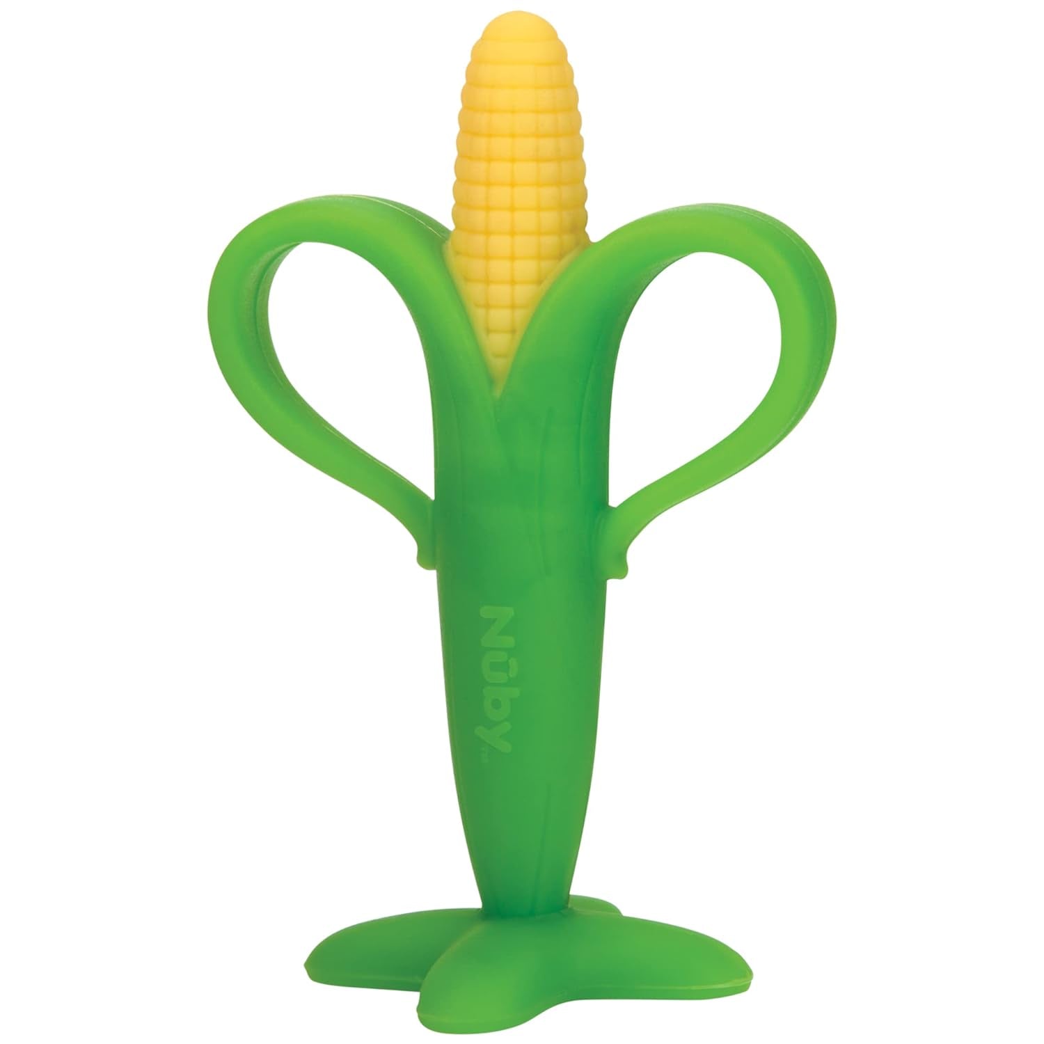 Nuby - Aide à la dentition en épi de maïs - 3M+, Multicolore