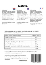 Cupplement Matcha 90 grammes bio - Thé vert en poudre de la plus haute qualité - Sans fouet ni fil de bambou - Culunaire - Coffret débutant - Latté - Fouet - Japon - Poudre - Thé - Fil - Sachet - Smoothie