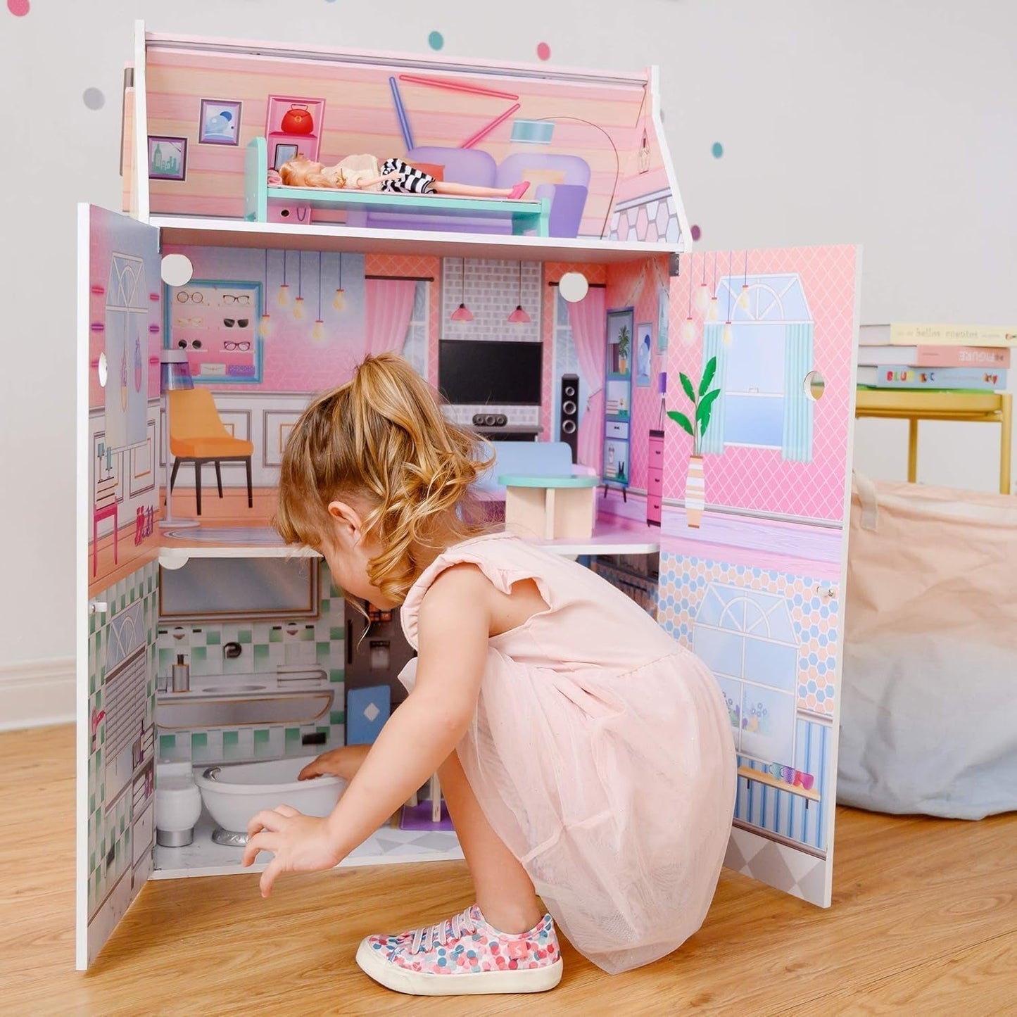 Olivias Little World Glasshouse Kids Maison de poupée 12" et 10 accessoires de poupée 3,5" Multi Td-12518D Maisons de poupées Naty Shop