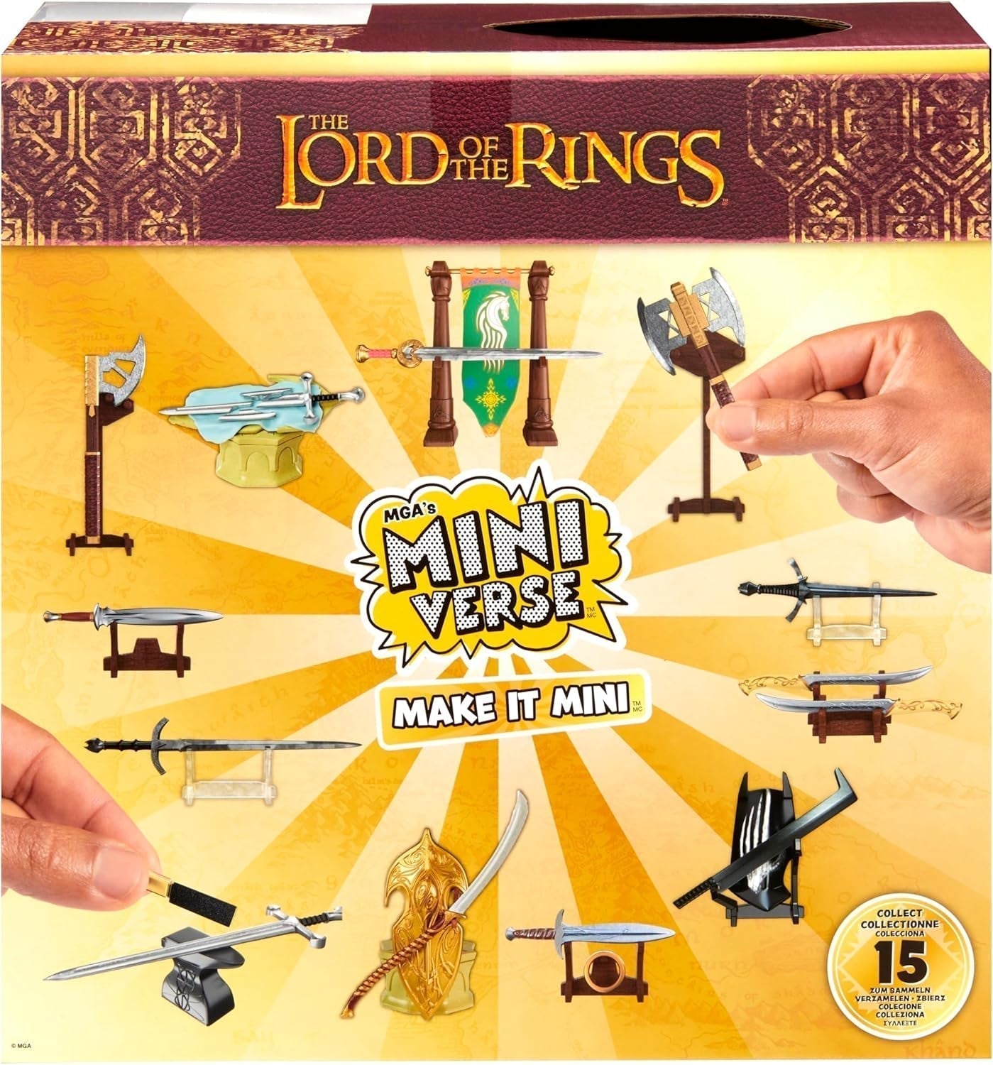 Mga'S Miniverse Make It Mini - Le Seigneur des Anneaux Mini Collectibles Blind Pack Réplique de kit d'artisanat en résine Convient aux collectionneurs et aux enfants de 8 ans Non ESSBAR Action Figures Naty Shop