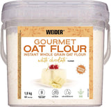 Gruau Weider Gourmet (1,9 kg) saveur brownie. Gruau à grains entiers. Source de protéines à faible teneur en sucre.