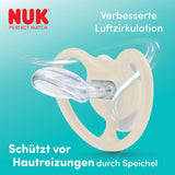 Sucettes NUK Perfect Match Air Night pour bébés | 0-6 mois | Sucettes qui brillent dans le noir qui favorisent la circulation de l'air et empêchent la bave | 95 % d'acceptation par les bébés** | Lion | Paquet de 2