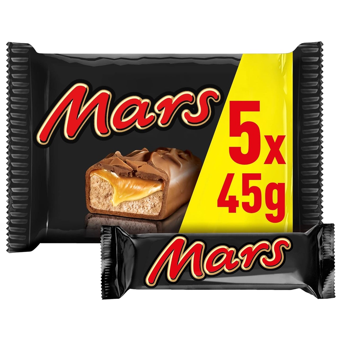 Barres de chocolat Mars Chocolat caramel 1 paquet de 5 barres (1 x 225 g) (paquet de 2)
