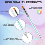 5 pièces Nagel Pinsel, Pinsel Für Gelnägel, Nageldesign Pinsel, Nail Art Dotting Tools, pour Herstellen von Nagellack, Punktieren, Feinmalerei, DIY