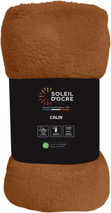 Soleil D'Ocre, couverture flanelle, 220 X 240 Cm, Calin, marron Couettes et couettes Naty Shop Orange 220 X 240 Cm