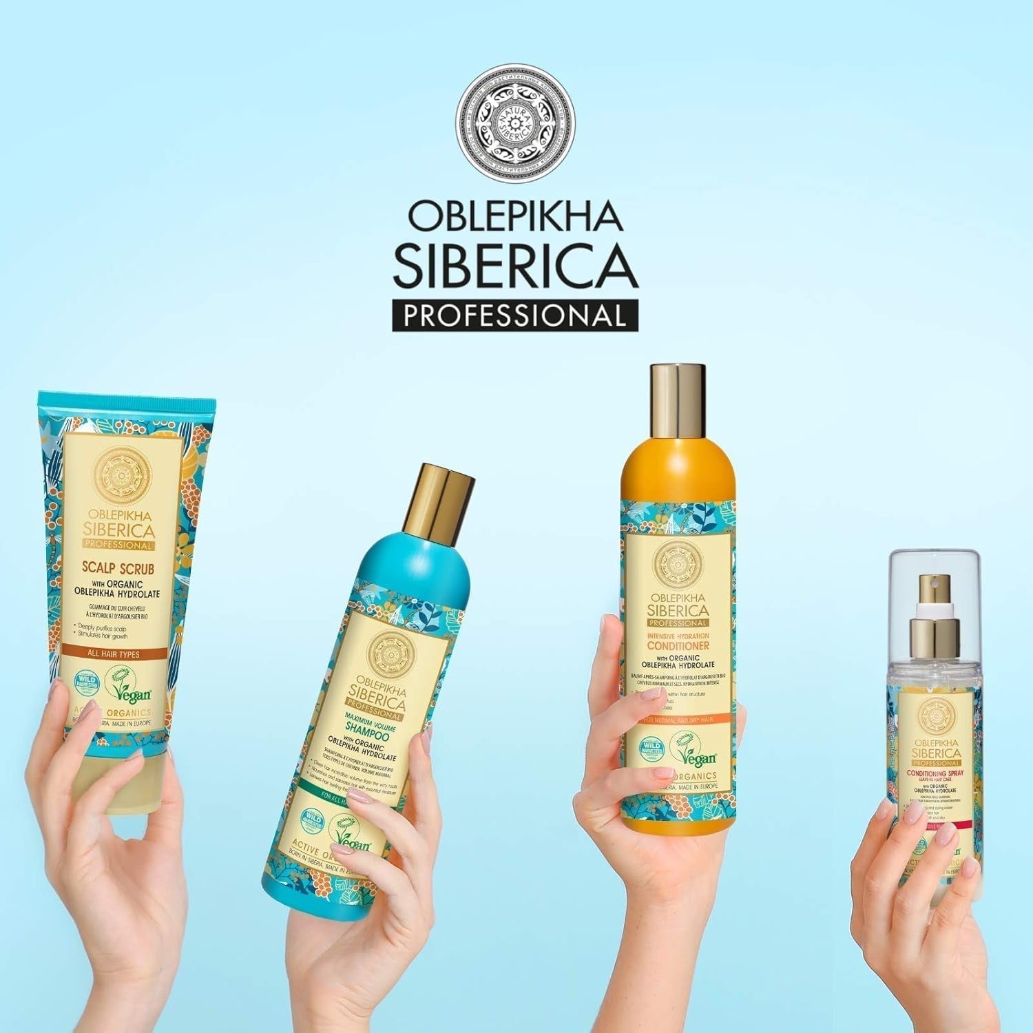 Masque Natura Siberica Oblepikha pour cheveux très abîmés, 1 paquet (1 x 170 ml) Masque capillaire Naty Shop