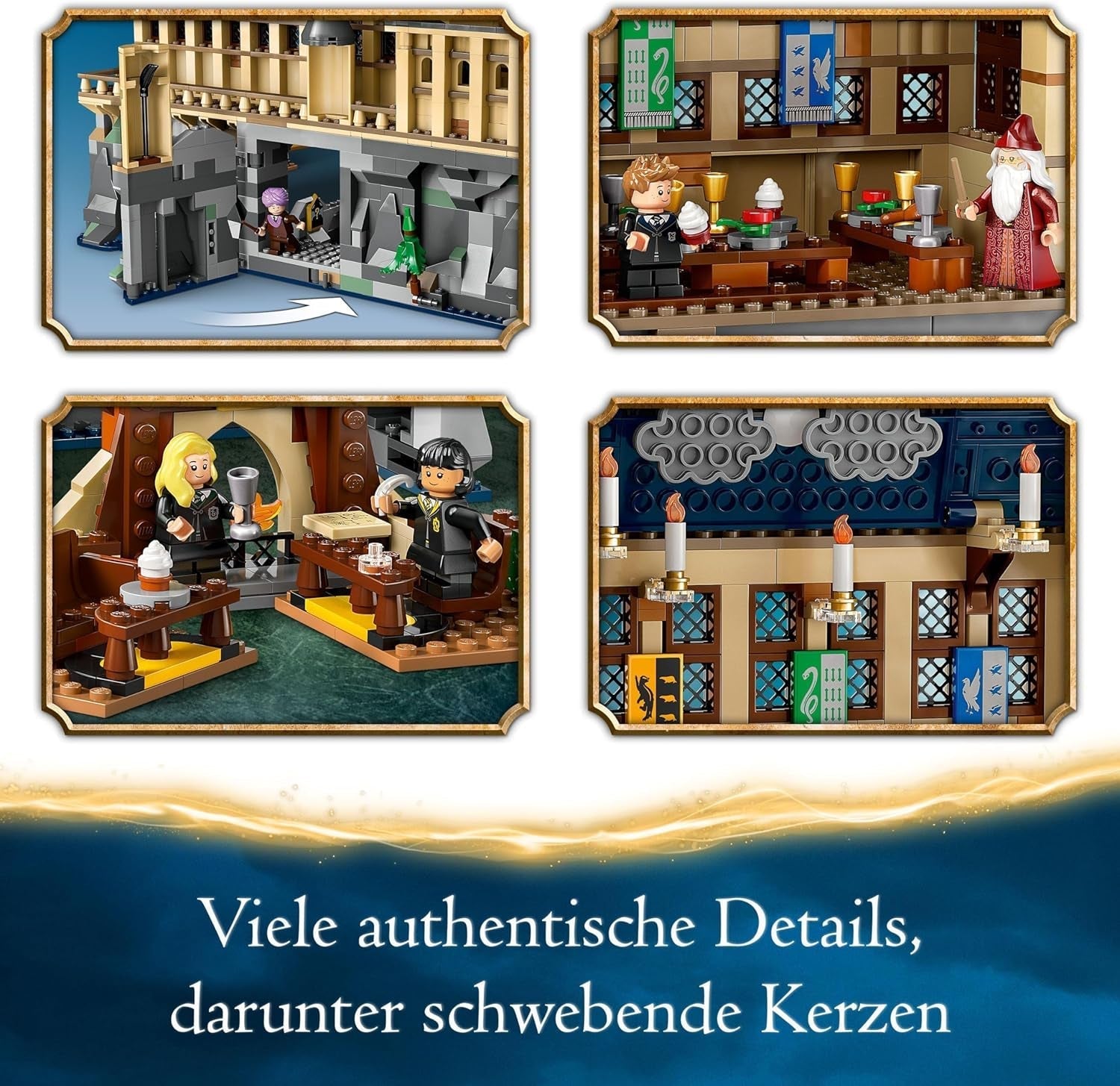 LEGO Harry Potter Château de Poudlard : La Grande Salle, jouet à collectionner avec 11 figurines dont Hermione Granger, cadeau magique pour garçons et filles 76435 Jeux de construction Besuche den LEGO-Store