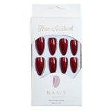 Faux ongles, French amande, Longs, Faux ongles avec colle, Pour femme, Fille, Accessoires ou idée cadeau, Pour mariage, anniversaire, Noël, Saint Valentin