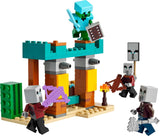 LEGO Minecraft The Illager Desert Patrol Jeu vidéo pour enfants, mini jouet Outpost et trois figurines dont le Pilleur, le Serviteur et le Chevalier Cactus 21267 Ensembles de construction Besuche den LEGO-Store