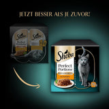SHEBA Perfect PORTIONS sauce pour chat à la dinde 8 x 3 x (2 x 375g)